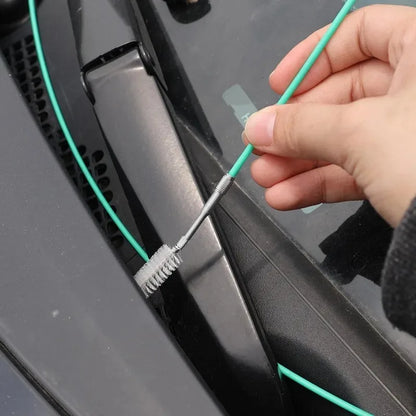 Car Sunroof Drain Hole Cleaning Brush Flexible Stainless Steel Tube Pipe Cleaner Sweeper Tool For Truck Refrigerator Door Window