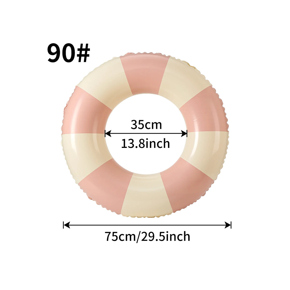 1PC Ins Style Macaron Inflatable Swimming Ring Adult Thickened Pool Float Summer Pool Party Water Toy