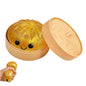 Colorful Dumpling Squishes Stress Balls Fidget Sensory Toys Simulation Food Squishies Bun With Steamer Dough Ball Gifts