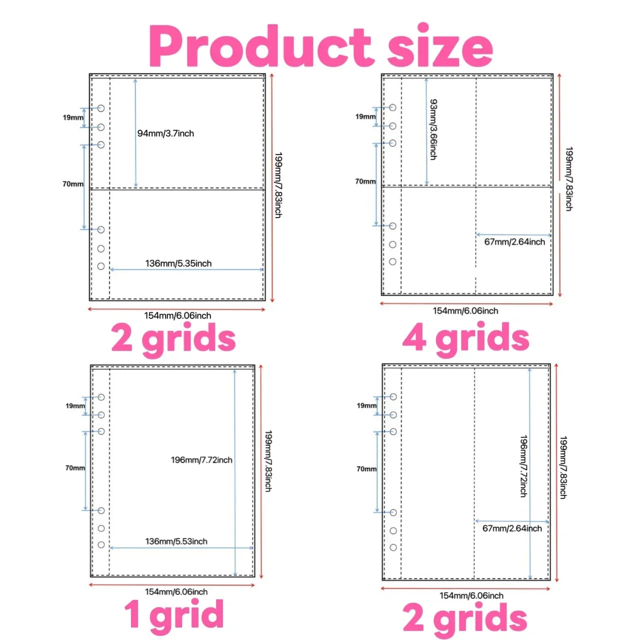 10pcs A5 Kpop Loose-leaf Collect Book Photo Cards Album Inlay Idol Card Collect Book Inner Page Stationery Birthday Gift포토카드 바인더