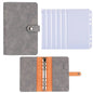 2024 Budget Binder A6 PU Leather Notebook Cash Envelopes System Set Clip-On Binder Pockets For Money Saving Bill Organizer Gifts