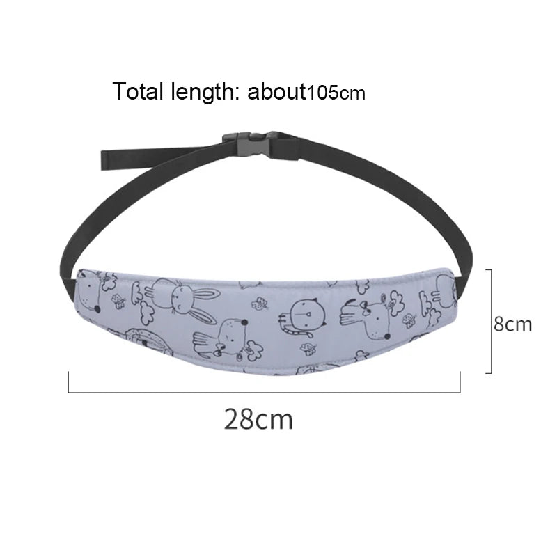 Baby Carseat Head Support Adjustable Infant Stroller Neck Relief Strap Pillow Fastening Belt Headrest  Toddler Sleep Positioner