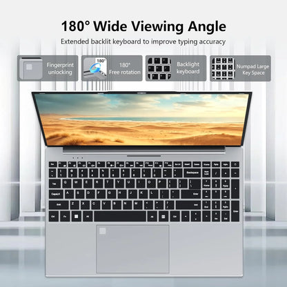 2026 Laptop Windows 11 Intel Core i9 10980HK 15.6 inch Gaming Laptops Portable Computer Backlit keyboard 16GB RAM 1TB SSD Pc