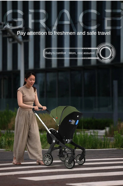New baby stroller 4in1 Multifunctional newborn baby carriage 3in1 stroller Foldable Basket type seat