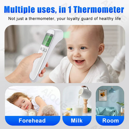 JUSTLANG Digital Infrared Thermometer Baby Forehead Non-contact Medical Use Body Temperature Meter Adult IR Measure Fever