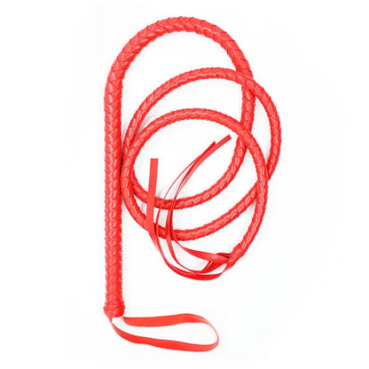 1.8M Long Faux Leather Bondage Whip Handle Riding Crop Fetish Flogger Sexy BDSM Toys for Adult Woman Halloween Costume Accessory