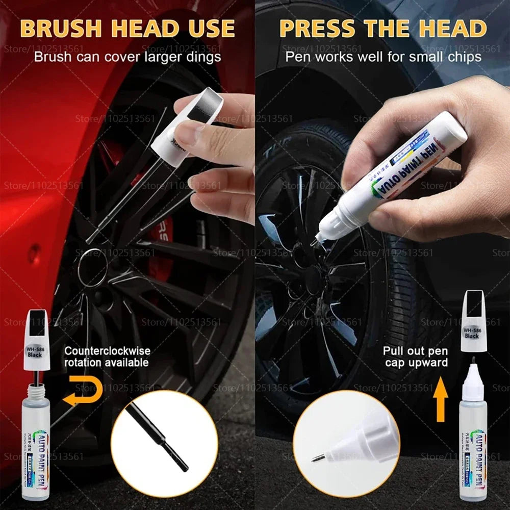 Gloss Black Rim Touch Up Paint Wheel Repair Kit, Quick And Easy Wheel Scratch Repair, Rim Paint For Car Wheel Repair grey Silver