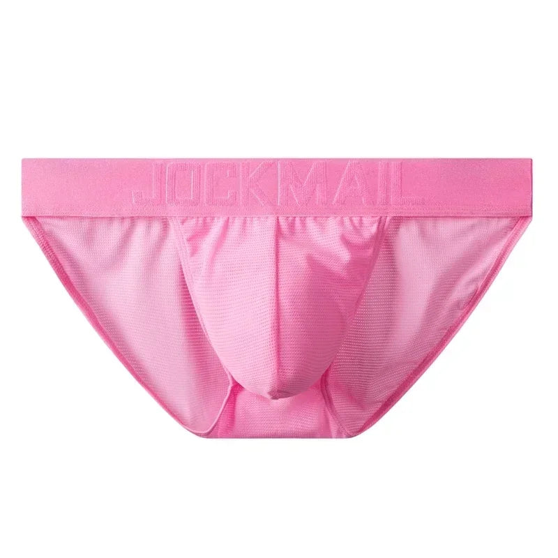 Sexy Man's Underwear Briefs Underpants Nylon Mesh Quick Dry Men's Briefs Bikini Slip Men's Tanga Briefs Nylon  SPANDEX