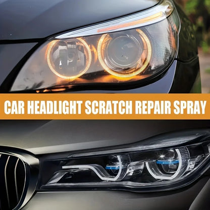 Headlight Polish and Restoration Kit for Cars-Includes 200ml/500ml Atomize Repair Liquid and 6-Grade Sandpaper
