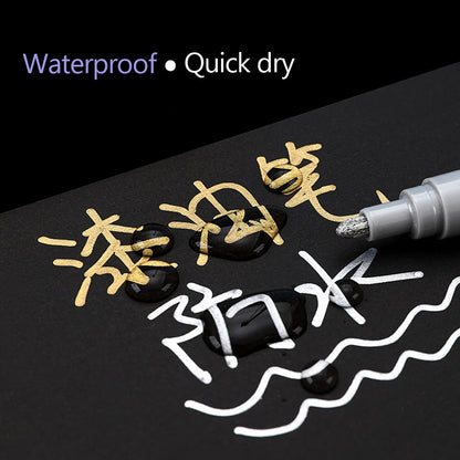 Waterproof Car Scratch Repair Pen Auto Wheel Tire Oily Painting Mark Pen Touch Up Paint Fill Remover Vehicle Tyre Paint Marker