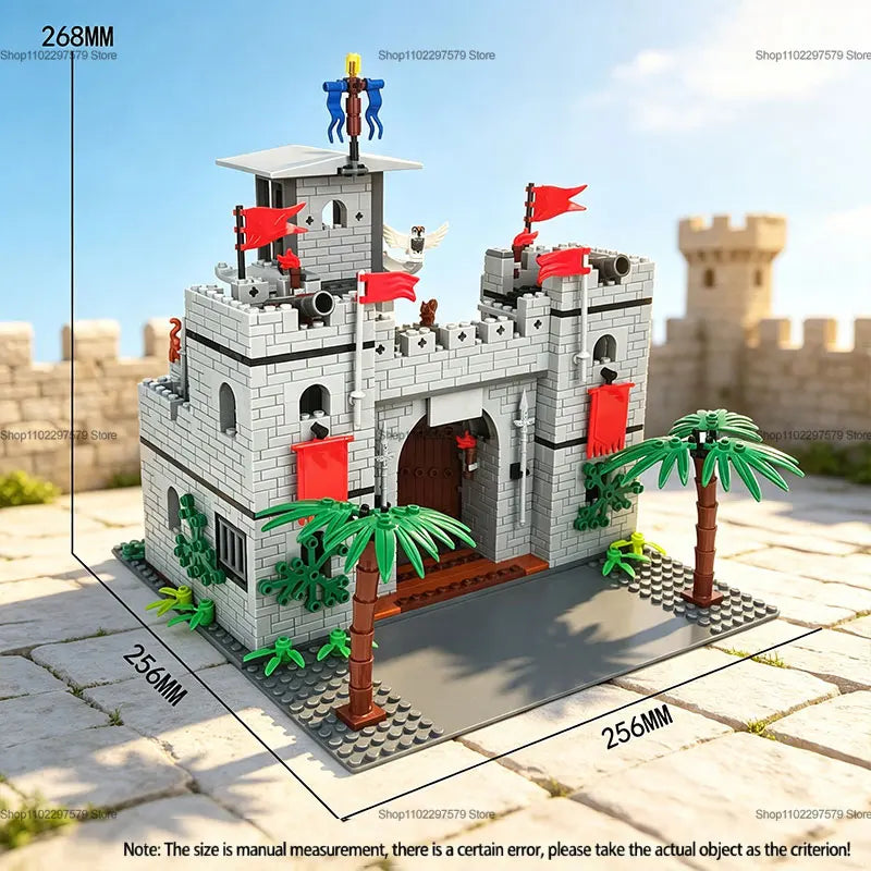 Creative Castle MOC Building Blocks Set DIY Construction Model Kit Castle Assembly Educational Toy Gift for Children Boys Girls