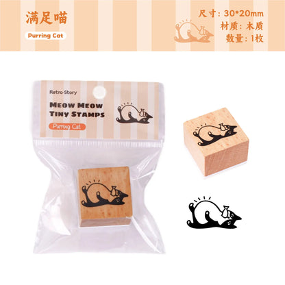 1pc Alphabet Stamps Vintage Wooden Rubber cute pet Stamp Set Stationery Seal Stamping For Card Making Planner Scrapbook