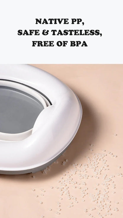 New 3-in-1 Travel Potty Portable Kids Potty Folding Safe Silicone Baby Potty Training Seat  Family Outdoor Kids Toilet Seat