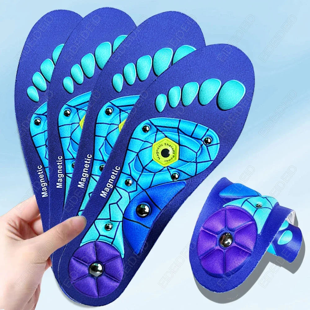 Magnetic Massage Insoles Acupressure Inserts Arch Support Orthopedic Acupressures Shoes Pads Relieve Tired for Men Women Unisex