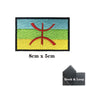 Berber North Africa Flag Patches Armband Embroidered Patch Hook & Loop Iron On Embroidery  Badge Military Stripe