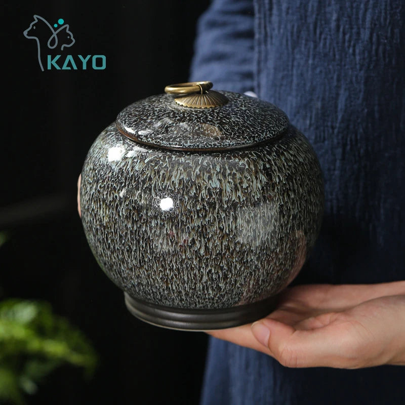 Cremation Urns for Human Ashes Pet Cat dog rabbit Place Funeral Small Animal Ceramic Urn coffin box keepsake