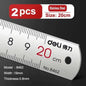 DELI Metal Ruler Precison Clear Marking Craft Wood Working Draft Measure Tool