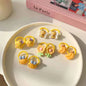 10pc Mini Baby Hair Band Kawaii Cartoon Floral Animal Elastic Hair Rope for Toddler Girl Small Tumb Hair Band Lovely Headwear