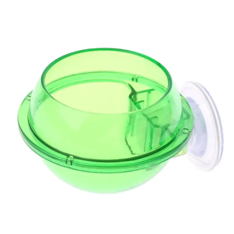 Reptile Pet Feeding Bowl Clear Anti-escape Pet Bowl Insect Worm Food Container Water Bowl for Lizard Gecko Chameleon Reptile Pet