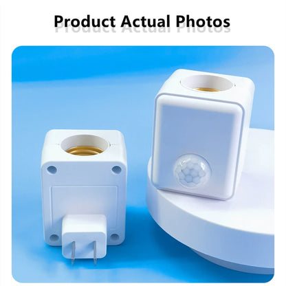 E27 PIR Motion Sensor Led Switch Lamp Base EU/US AC85-265V Plug Human Induction Light Bulb Holder Socket Adapter Converter