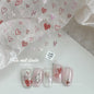 Line Flower Powder Blusher Love Heart High Quality Jelly Series Adhesive Nail Sticker Nail Art Decoration Decals Design T-2830