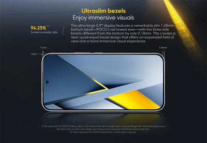 Global Version POCO F8 Ultra Sno Dragon 8 Elite Gen 5 Smartphone camera 6500mAh battery "6.9Hz 50MP NFC display