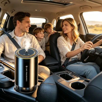 Smart Car Aroma Diffuser Set with 3 Bottles Essential Oils, Rechargeable Automatic Spray Car Air Freshener, Intelligent Car Perfume Aromatherapy Machine for Car & Home