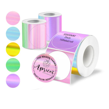 140Pcs 50x50mm Self-Adhesive Thermal Adhesive Sticker Label Roll Compatible with Phomemo M110 M220 M200 E210 P50 DETONG P1 WP952
