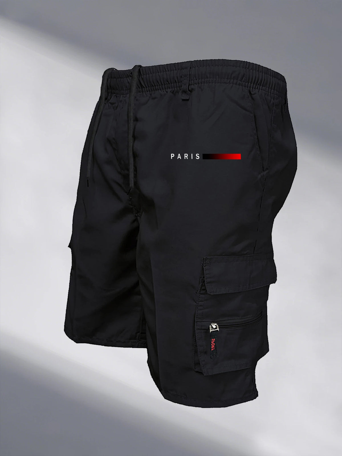 Men's Tactical Shorts Elastic Waist Cargo Work Shorts Men Outdoor Casual Street Style Jogging Shorts Loose Work Casual Shorts
