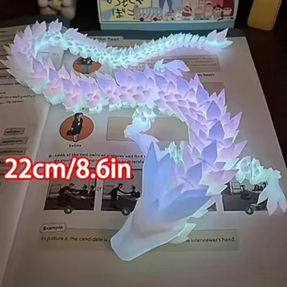 Divine Dragon Statue  Printed Night Light Dragon Sculpture Aquarium Decoration Theme Adult Bedroom Desktop Ornament Car Ornament