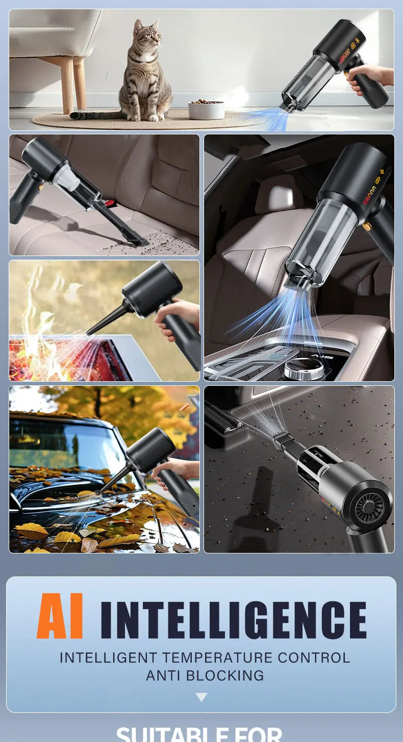 CENRR New Car Vacuum Cleaner High Suction Powerful Wireless Portable Car Cleaner for Home Gift a Birthday Christmas Present