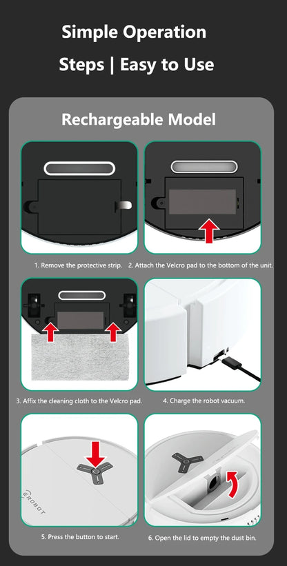 Lenovo Mini Sweeping Machine Smart  Vacuum Cleaner Small Household Appliances Multi-function Intelligent Automatic Sweep Robot
