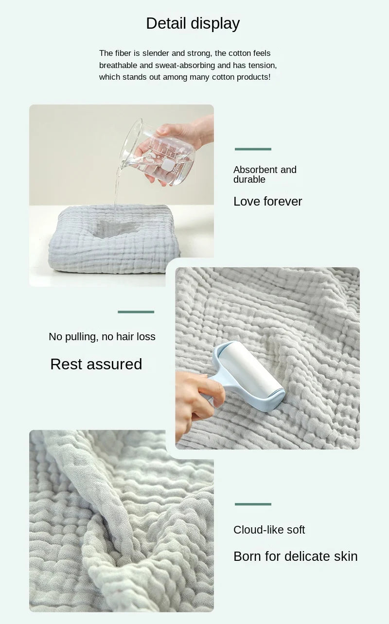 6 Layer Cotton Gauze Baby Blanket Newborn Muslin Baby Bath Towel Soft Swaddle Wrap Stroller Blanket Lange Bedding Items