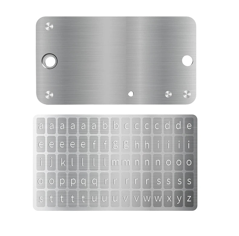 Mnemonic Seed Phrase Metal Backup – Stainless Steel Crypto Wallet Recovery Phrase Storage Kit, Cold Wallet Backup