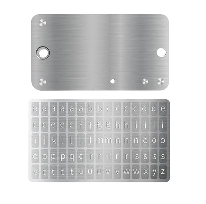 Mnemonic Seed Phrase Metal Backup – Stainless Steel Crypto Wallet Recovery Phrase Storage Kit, Cold Wallet Backup