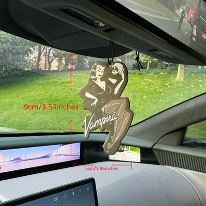 Horror and Weird Smells (Vampire Skull Poster) Special Edition Cologne (4711 Special Edition Classic for Both Men and Women) Car Air Freshener |   Rearview Mirror Hanger & Dual-Purpose Air Vent Clip |   Natural Material Aroma