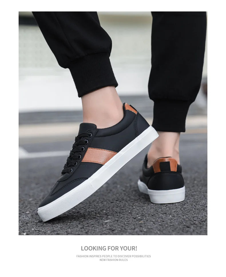 Sneakers Men 2026 Spring Board Shoes Men's Casual Shoes Breathable Student Casual Shoe Low Cut Color Blocked Men's Shoes
