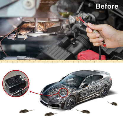 Leekooluu Mouse Repellent Ultrasonic 12v Anti-Rat Mouse Repeller For Cars Non-Toxic Keep Rodent Marten Animal Away Car Accessory