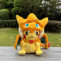 4 Styles Cosplay Pokemon Plush Mega Shiny Charizard XY Pikachu Cloak Stuffed Toy Cartoon Soft Doll
