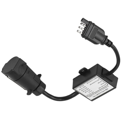 Trailer Connector Light Converter USA 4 Pin to EUR 7 Pin Adapter Stop/Brake Signal Separating 4 Pin to 7 Pin Trailer Adapter