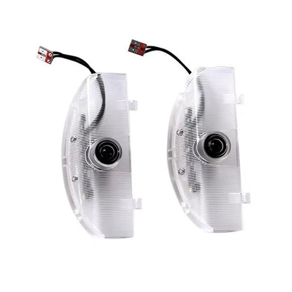 2Pcs LED Car Door Logo Projector Ghost Shadow Light For Mitsubishi Pajero V87 V93 V97 V80 2007 - 2015 2016 2017 2018 Accessories