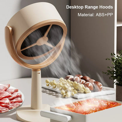 Electric Desktop Range Hood USB Adjustable Angle Portable  Mini High Suction Power Exhaust Fan for BBQ Hot Pot Kitchen Appliance