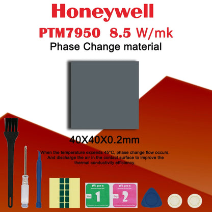Honeywell PTM7950 Phase Change Pad 8.5W/mk Thermal Grease Material CPU/GPU Cooling Thermal Conductive Paste Silicone Grease Pad