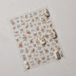 1pcs 5D Diamond Japanese White Lace Bow Nail Art Stickers Pearl Rhinestones Nail Decoration Adhesive Decals Slider DIY Accessory