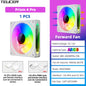 TEUCER Prism4 Pro ARGB Fan 120mm PC Case Fan Kit 4pin PWM CPU Cooling Fans 3pin 5v RGB 12cm Gaming Computer Fan