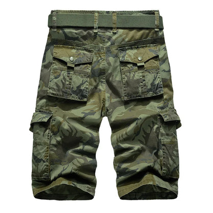 No Belt Camouflage Camo Cargo Shorts Men 2026 New Mens Casual Shorts Male Loose Work Shorts Man Military Short Pants Plus Size