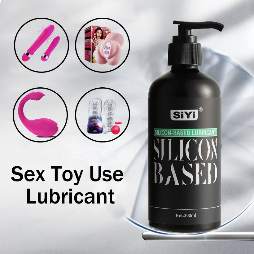 120ml/300ml Silicone Based Lubricant for Sex Toy, Long-Lasting Stringy Anal Lube Suitable for Bathroom and Underwater Use