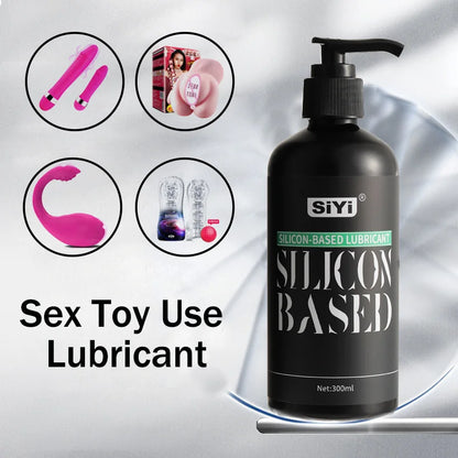120ml/300ml Silicone Based Lubricant for Sex Toy, Long-Lasting Stringy Anal Lube Suitable for Bathroom and Underwater Use
