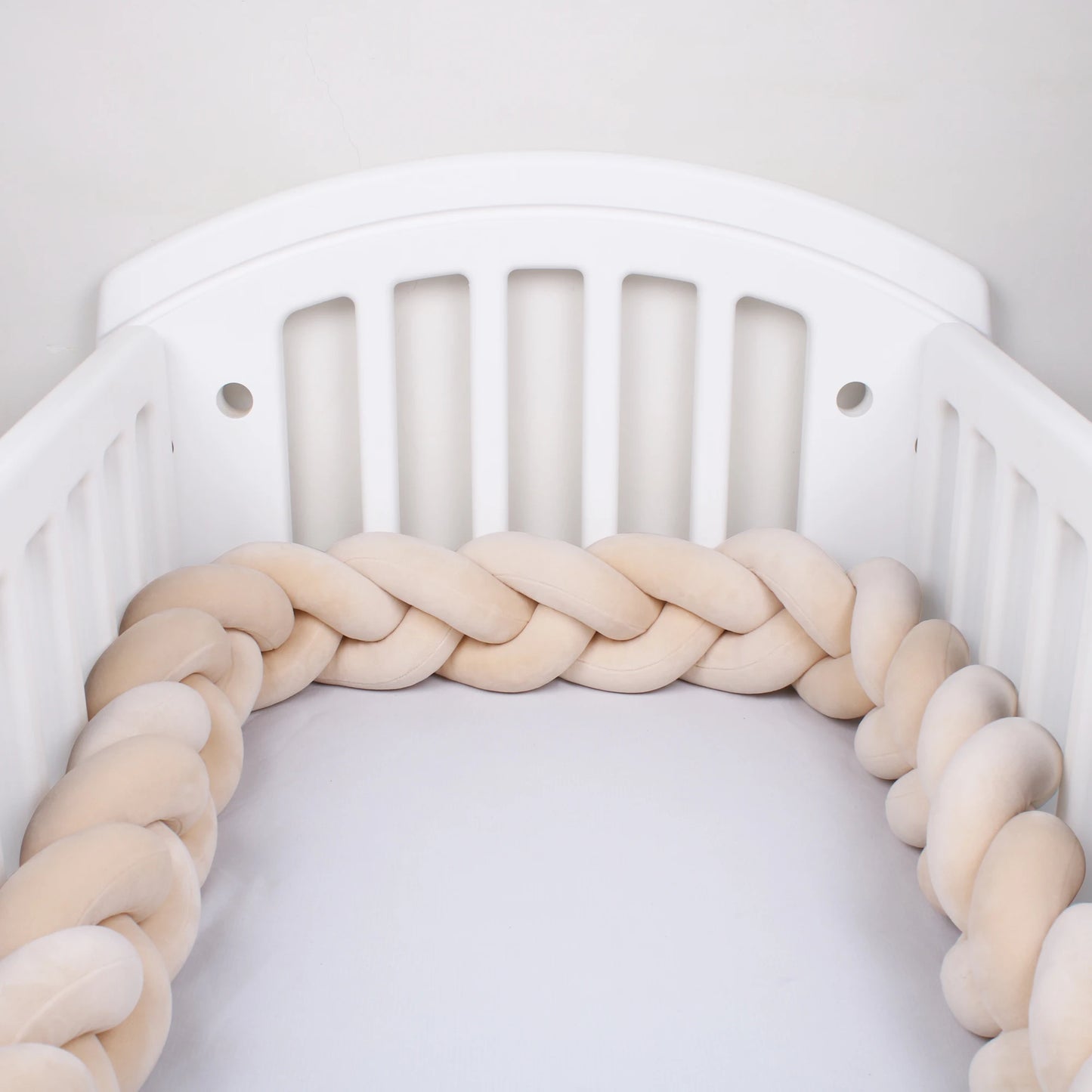 1-4M Baby Bumper Bed Braid Knot Pillow Cushion Bumper for Infant Crib Protector Cot Bumper Room Decor Crib Bedding Braid Set