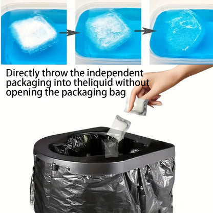 [No Need to Open the Portable | Stool Absorbent] 1-100 Pieces of Portable Fast Absorbing Stool Powder | Poo Powder Poo Gel